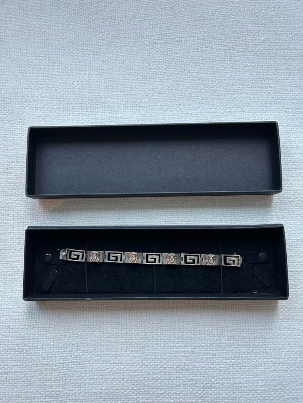 Versace Silver Medusa Link Bracelet